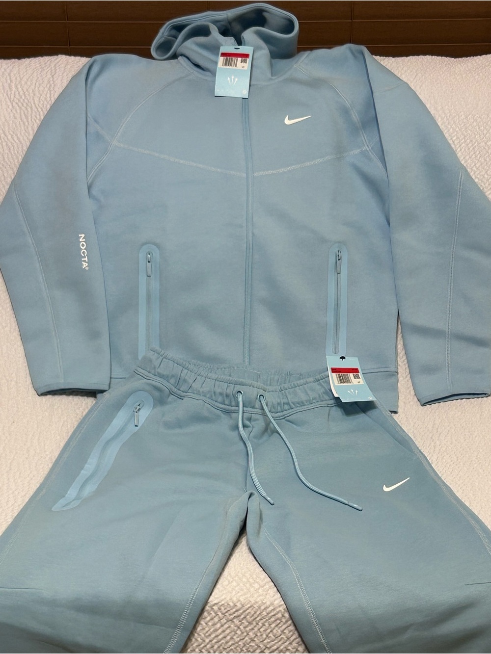 Nike NOCTA Light Blue women’s or men’s Full-Zip Hoodie & Jogger Set
